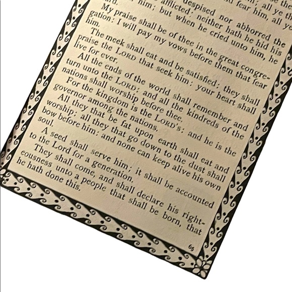 Antique 1900 Red Cloth The Psalms Of David Lovis Rhead gold letter Book HC - Picture 15 of 15